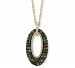 Effy Multi-Sapphire (1-3/8 ct. t. w. ) & Diamond (1/8 ct. t. w. ) Oval 18" Pendant Necklace in 14k Gold