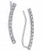 Inc International Concepts Silver-Tone Pave Crystal Ear Climbers, Created for Macy's