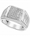 Men's Diamond Square Cluster Ring (1/3 ct. t. w. ) in 10k White Gold