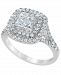 Diamond Halo Cluster Engagement Ring (1 1/3 ct. t. w. ) in 14K White Gold