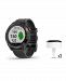 Garmin Unisex Approach S40 Black Silicone Strap Touchscreen Smart Watch 43mm Gift Set