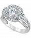 Diamond Multi-Halo Engagement Ring (1-1/4 ct. t. w. ) in 14k White Gold
