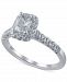 Macy's Star Signature Diamond Emerald Cut Halo Engagement Ring (1-1/5 ct. t. w. ) in 14k White Gold