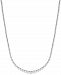 Certified Diamond Riviera Chain Necklace in 14k White Gold (10 ct. t. w. )