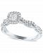 Diamond Princess Halo Engagement Ring (5/8 ct. t. w. ) in 14k White Gold