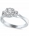 Diamond Cushion Halo Engagement Ring (5/8 ct. t. w. ) in 14k White Gold