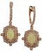 Effy Opal (9/10 ct. t. w. ) and Diamond (3/8 ct. t. w. ) Drop Earrings in 14k Rose Gold