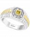 Effy Men's Diamond Halo Two-Tone Ring (5/8 ct. t. w. ) in 14k Gold & White Gold