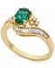 Emerald (7/8 ct. t. w. ) & Diamond (3/8 ct. t. w. ) Ring in 14k Gold
