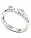 Diamond Stack-Look Pear Bezel Statement Ring (1/3 ct. t. w. ) in 14k White Gold
