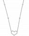 Diamond Heart Pendant Necklace (1/2 ct. t. w. ) in 14k White Gold
