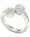 Diamond Two-Stone Halo Engagement Ring (1 ct. t. w. ) in 14k White Gold