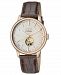 Gevril Men's Mulberry Swiss Automatic Brown Leather Strap Watch 42mm