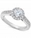 Marchesa Diamond Halo Engagement Ring (1-1/4 ct. t. w. ) in 18k White Gold