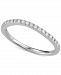 Diamond Curved Band (1/5 ct. t. w. ) in 14k White Gold