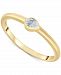 Wrapped Diamond Pear Solitaire Ring (1/10 ct. t. w. ) in 14k Gold, Created for Macy's