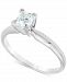 Diamond (3/4 ct. t. w. ) Princess Solitaire Engagement Ring in 14k White Gold