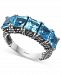 Effy Blue Topaz Five-Stone Statement Ring (4-3/8 ct. t. w. ) in Sterling Silver