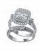 Round and Baguette Composite Twin Set Diamond (1 ct. t. w. ) Ring in 14K White Gold
