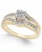 Diamond Open-Setting Swirl Engagement Ring (1/2 ct. t. w. ) in 14k Gold