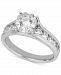 Diamond Halo Channel-Set Engagement Ring (1 ct. t. w. ) in 14k White Gold