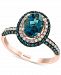 Effy London Blue Topaz (1-1/2 ct. t. w. ) & Diamond (1/2 ct. t. w. ) Ring in 14k Rose Gold