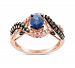 Le Vian Blueberry Sapphire (5/8 ct. t. w. ) & Diamond (1/2 ct. t. w. ) Ring in 14k Rose Gold