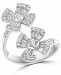 Effy Diamond Floral Bypass Ring (1-1/20 ct. t. w. ) in 14k White Gold