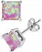 Giani Bernini Created Pink Opal Stud Earrings (1-3/4 ct. t. w. ) in Sterling Silver, Created for Macy's