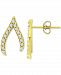 Giani Bernini Cubic Zirconia Wishbone Stud Earrings in 18k Gold-Plated Sterling Silver, Created for Macy's