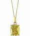 Effy Lemon Quartz (4-5/8 ct. t. w. ) & Diamond Accent 18" Pendant Necklace in 14k Gold