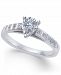 Diamond Miracle-Plate Pear Shape Engagement Ring (3/8 ct. t. w. ) in 14k White Gold
