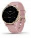 Garmin Unisex vivoactive 4S Dust Rose Silicone Strap Touchscreen Smart Watch 40mm