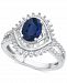 Sapphire (1-1/3 ct. t. w. ) & Diamond (3/4 ct. t. w. ) Ring in 14k White Gold