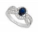 Le Vian Blueberry Sapphire (3/4 ct. t. w. ) & Diamond (1/2 ct. t. w. ) Ring in 14k White Gold