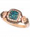 Le Vian Exotics Diamond Halo Cluster Ring (5/8 ct. t. w. ) in 14k Rose Gold