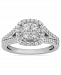 Diamond Halo Cluster Ring (3/4 ct. t. w. ) in 10k White Gold