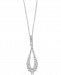 Effy Diamond Loop 18" Pendant Necklace (1-1/20 ct. t. w. ) in 14k White Gold