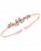 Wrapped Diamond Butterfly Flexie Bangle Bracelet (1/6 ct. t. w. ) in 14k Rose Gold-Plated Sterling Silver, Created for Macy's