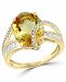 Effy Citrine (4-1/3 ct. t. w. ) & Diamond (1/3 ct. t. w. ) Ring in 14k Gold