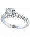 Diamond Princess Halo Engagement Ring (7/8 ct. t. w. ) in 14k White Gold
