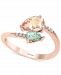 Effy Multi-Gemstone (9/10 ct. t. w. ) & Diamond Accent Bypass Ring in 14k Rose Gold