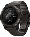 Garmin Unisex fenix 5x Plus Gray Silicone Strap Smart Watch 51mm