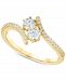 Diamond Two-Stone Bypass Ring (1/2 ct. t. w. ) in 14k Gold