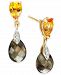 Multi-Gemstone (4-1/2 ct. t. w. ) & Diamond (1/20 ct. t. w. ) Drop Earrings in 14k Gold