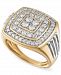 Men's Diamond Cluster Ring (1-1/2 ct. t. w. ) in 10k Gold & White Gold