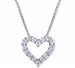Macy's Star Signature Certified Diamond Heart Pendant Necklace (2 ct. t. w. ) in 14k White Gold