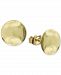 Argento Vivo Hammered Stud Earrings in Gold-Plated Sterling Silver