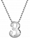 Alex Woo Number Pendant Necklace in Sterling Silver