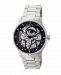 Heritor Automatic Ryder Silver & Black Stainless Steel Watches 44mm